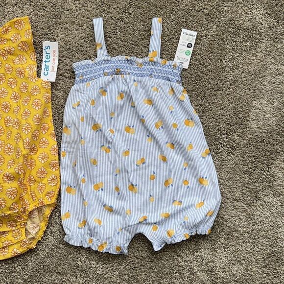 CARTER’S BABY GIRL ROMPERS 18 MONTHS NEW - Picture 3 of 4